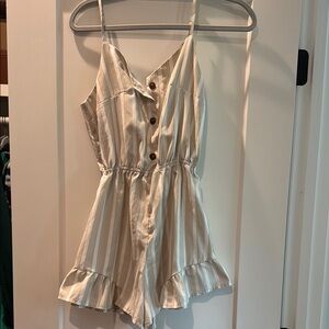 Striped Woman’s One Piece Romper